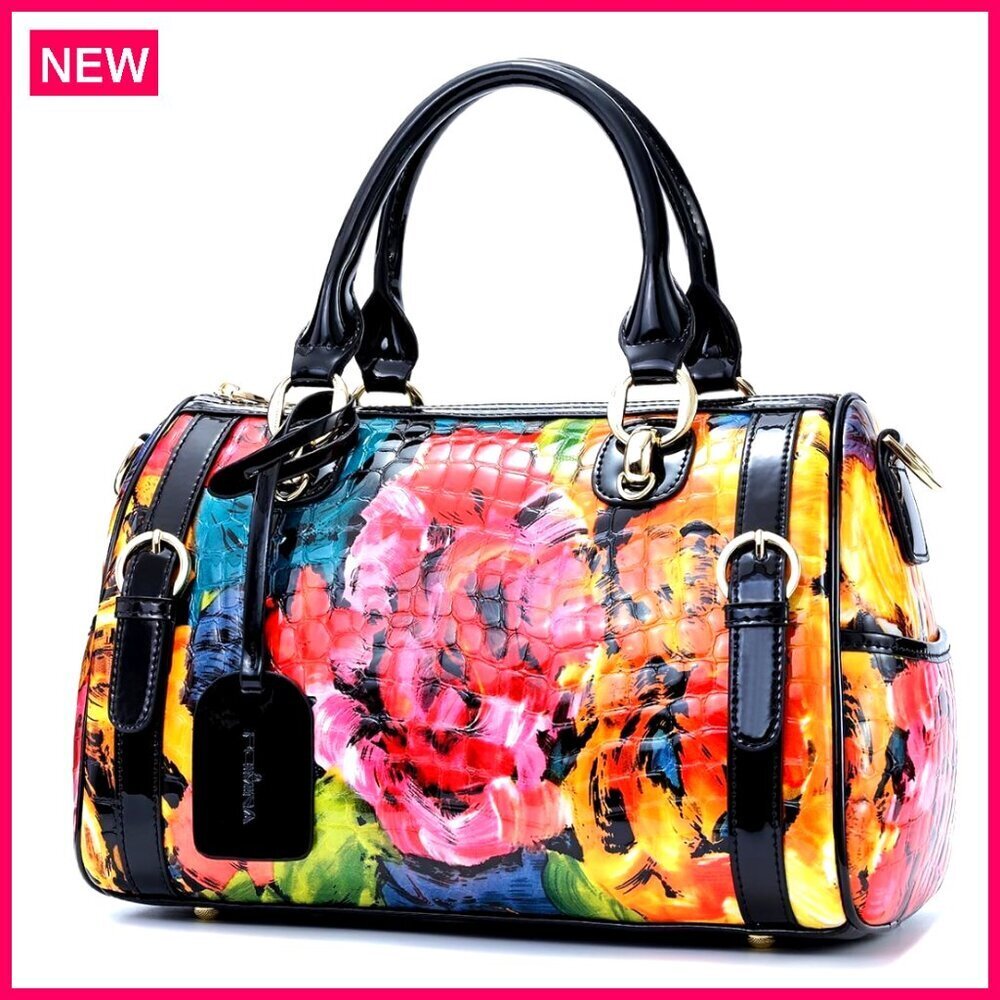 Genuine Leather Satchel Tote Crossbody Bag Large Capacity Women's Handbag